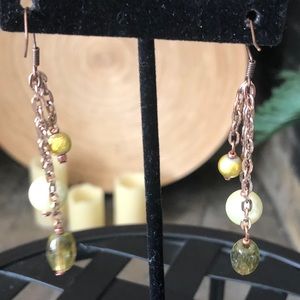 Ball and Chain Dangle Earrings